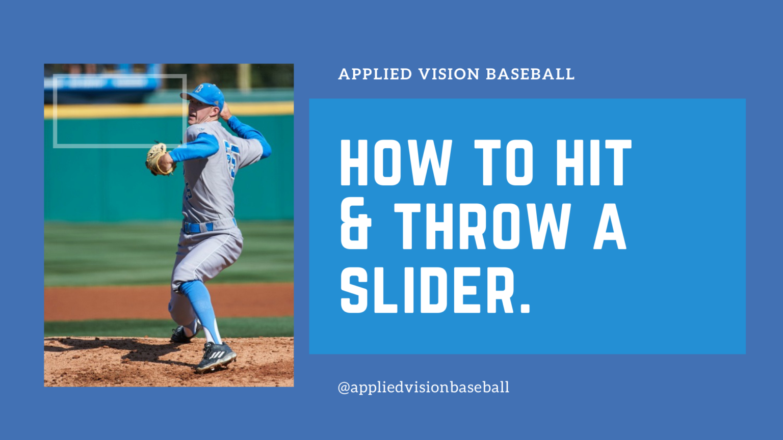 How To Hit & Throw A Slider Applied Vision Baseball